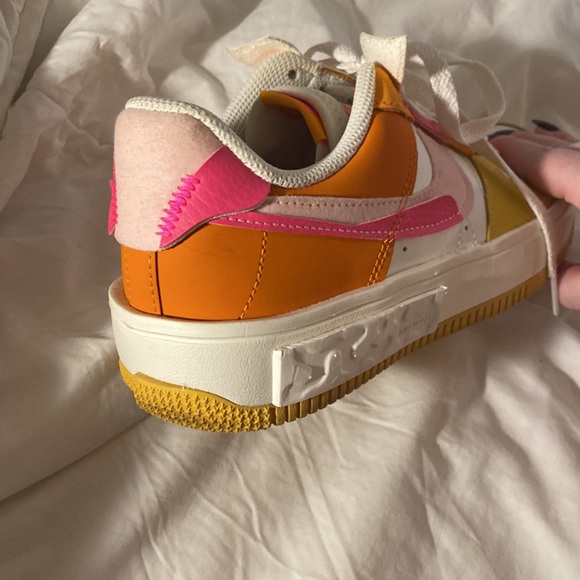 Nike Air Force One | pink/orange/yellow | size 7.5 US - Picture 5 of 9